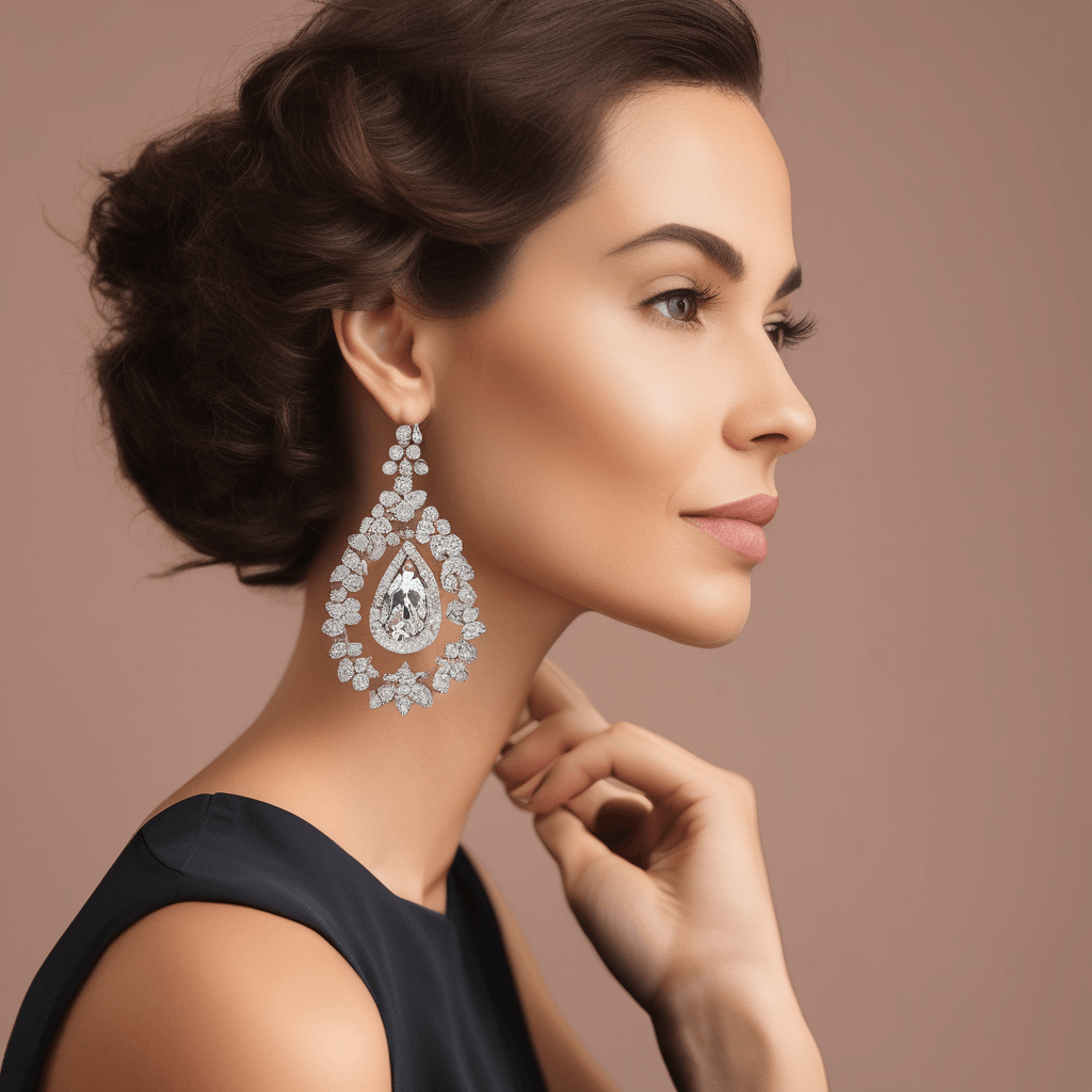 Image for A close-up shot of a customer wearing elegant Ushv