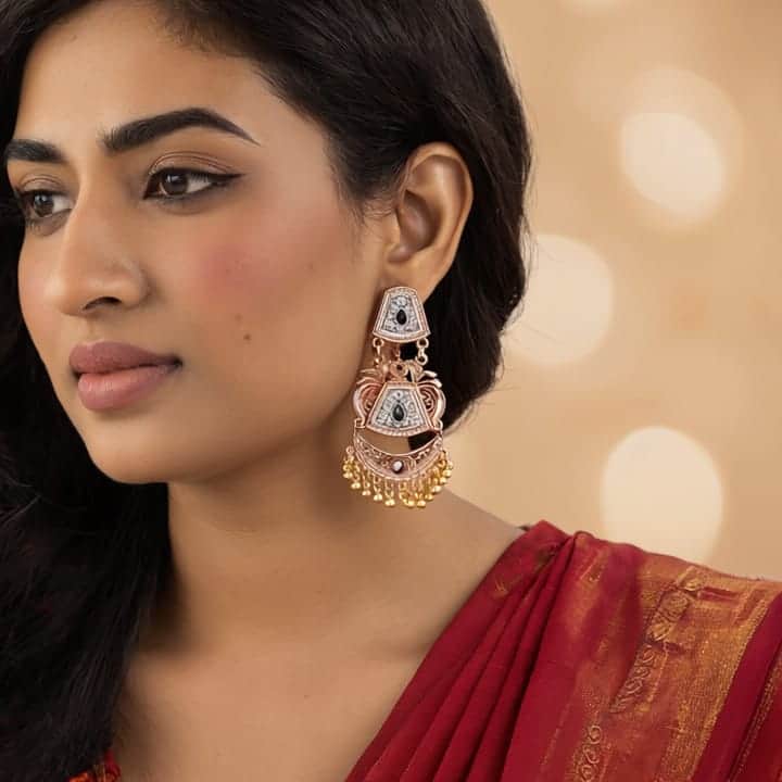Dual-Tone Heritage Earrings | Ushve